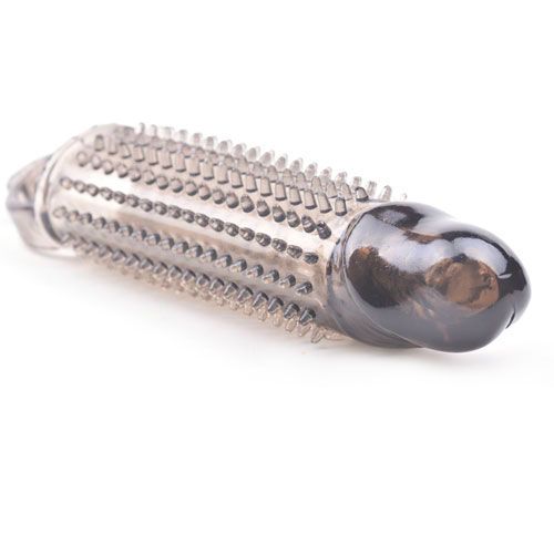 PleasureMax Soft Black Textured Penis Sleeve