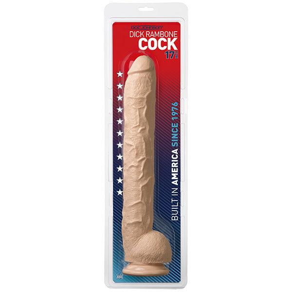 Doc Johnson Flesh Dick Rambone 15 Inch Dildo with Suction Cup