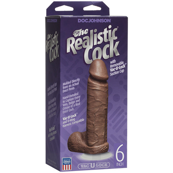 FIRMSKYN Flesh Brown Realistic 6 Inch Cock Dildo
