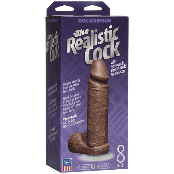FIRMSKYN Flesh Brown 8 Inch Realistic Dildo with Suction Cup
