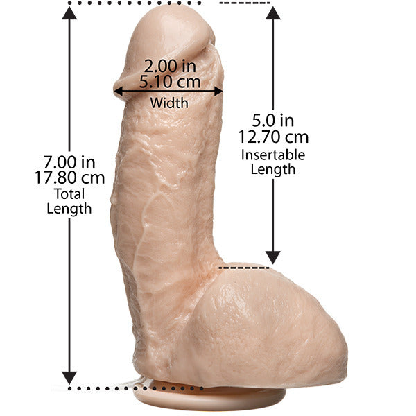 Lifelike Fun Skin Tone Dildo with Suction Cup and Balls