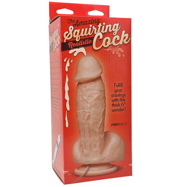 Lifelike Fun Skin Tone Dildo with Suction Cup and Balls