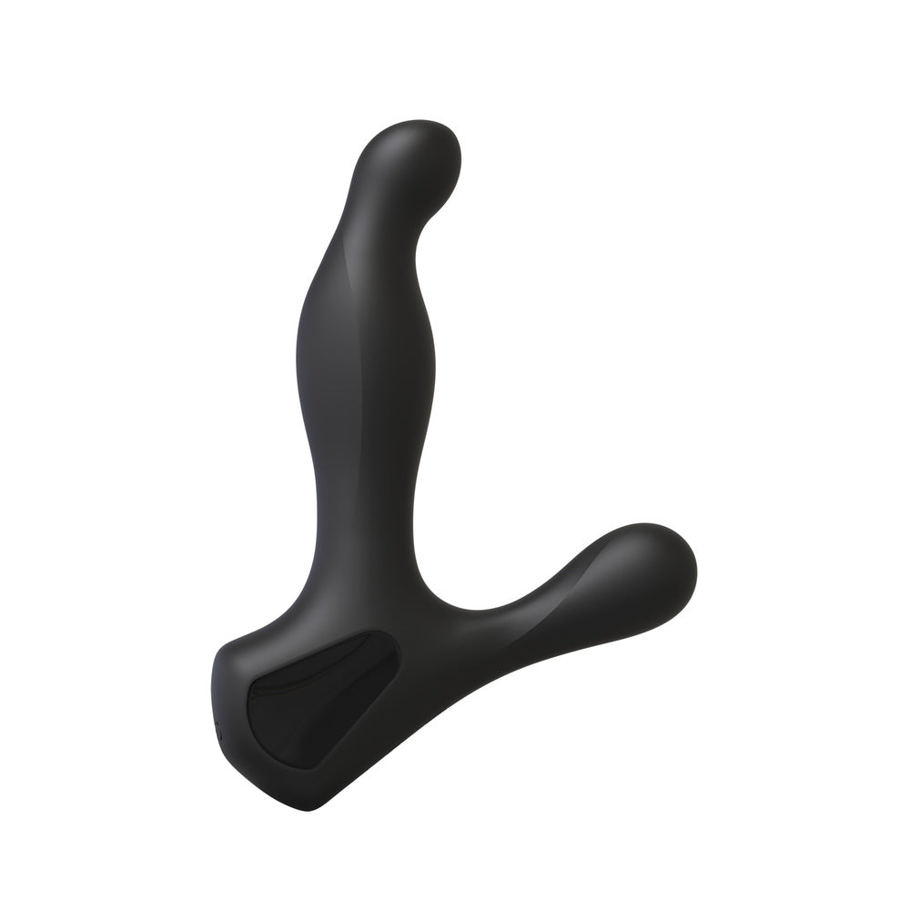 OptiMale Black Rimming Prostate Massager with Dual Stimulation