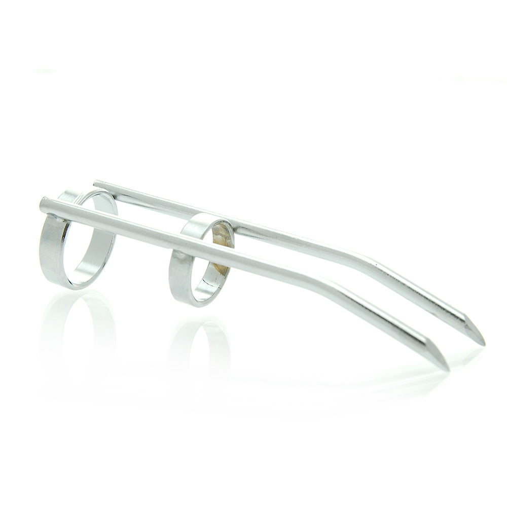 Sensual Touch Sleek Silver Metal Catnail Teasing Tool