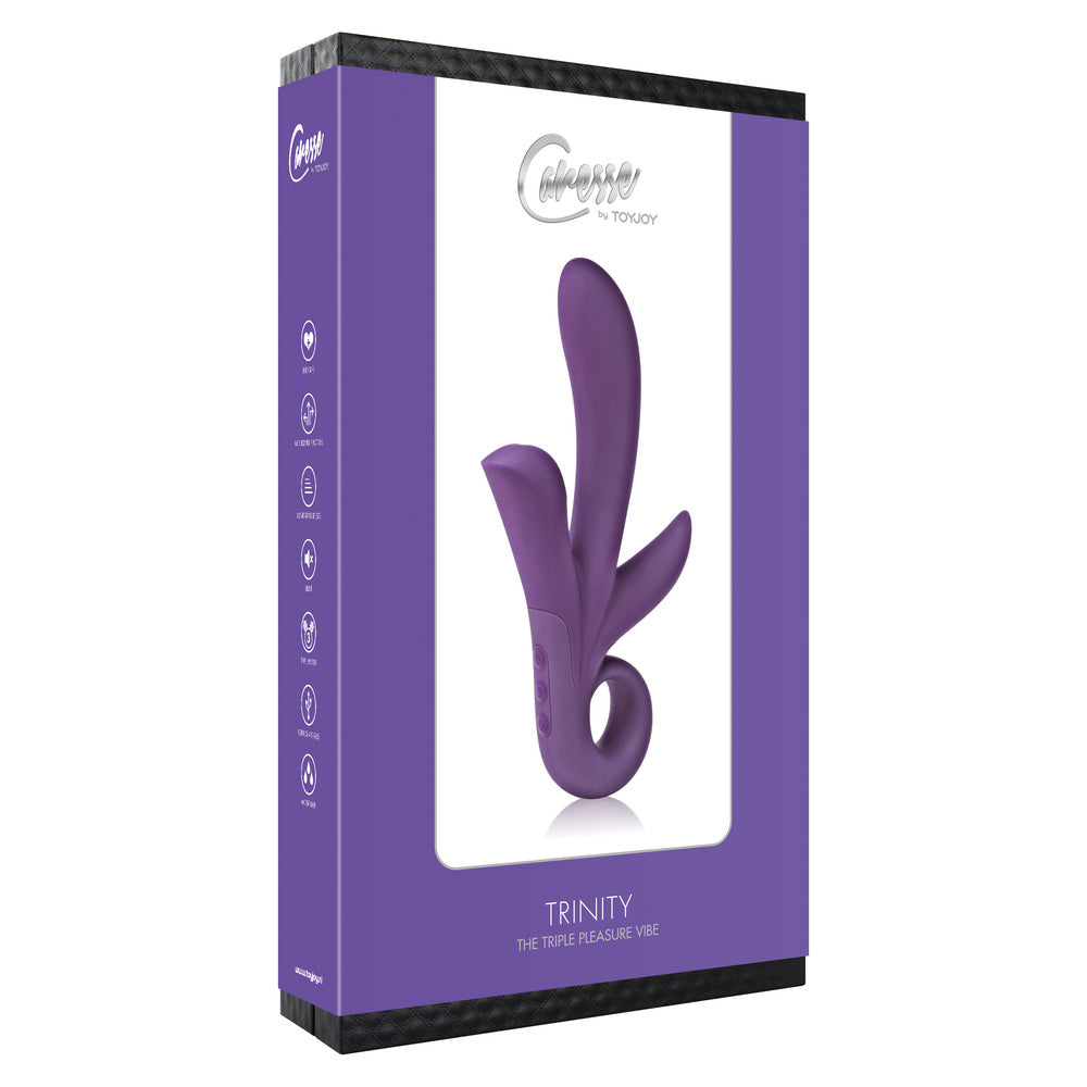 ToyJoy Purple Trinity Triple Pleasure Vibrator