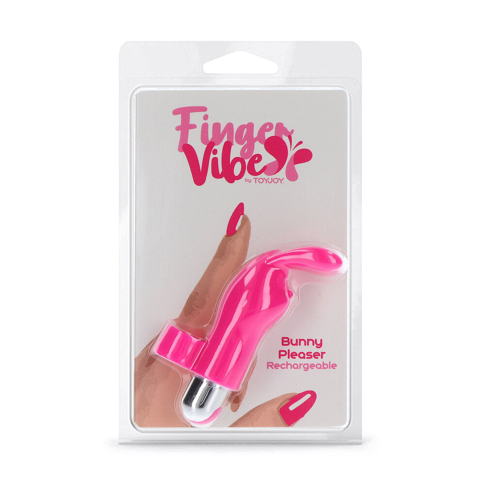 ToyJoy Pink Bunny Pleaser Rechargeable Finger Vibe