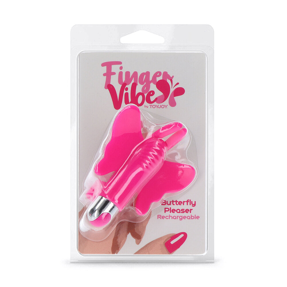 ToyJoy Pink Butterfly Pleaser Rechargeable Finger Vibe