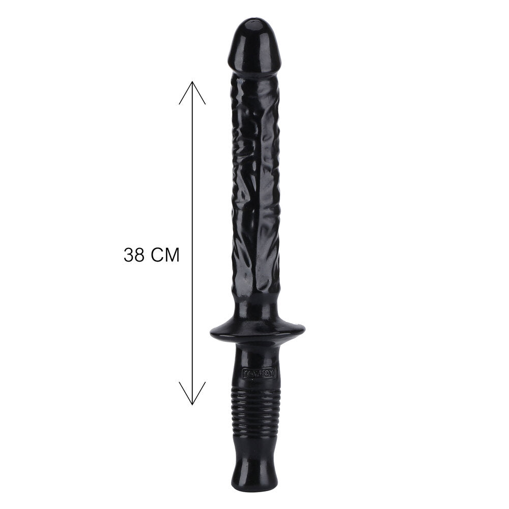 TOYJOY Black Manhandler 14.5 Inch PVC Wand