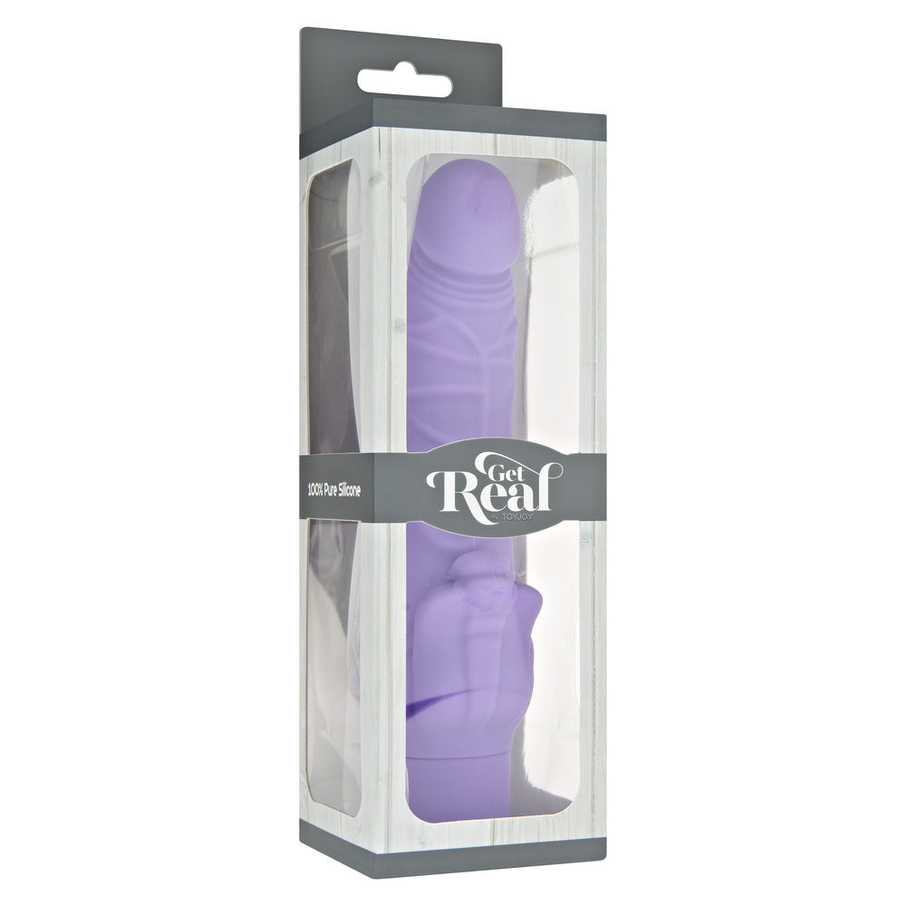 ToyJoy Purple Classic Stim Vibrator with Clit Stimulator