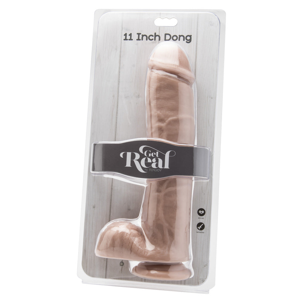 ToyJoy Flesh Pink 11 Inch Dong with Balls