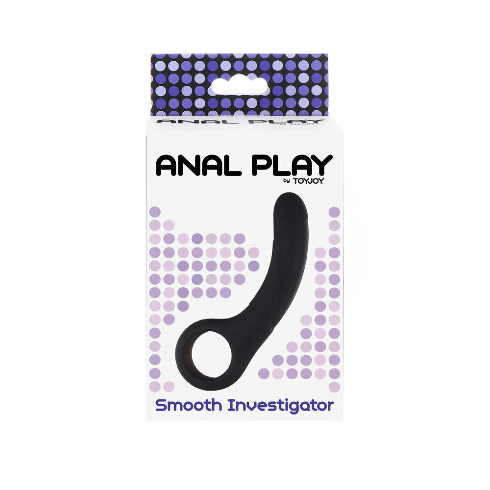 ToyJoy Black Silicone Anal Play Smooth Investigator 5.3 Inches