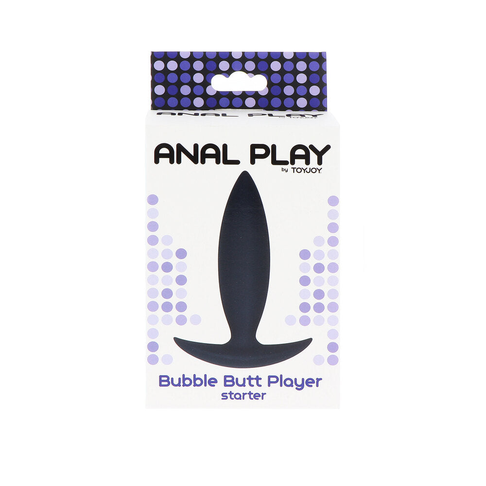 ToyJoy Black Silicone Anal Play Bubble Butt Plug