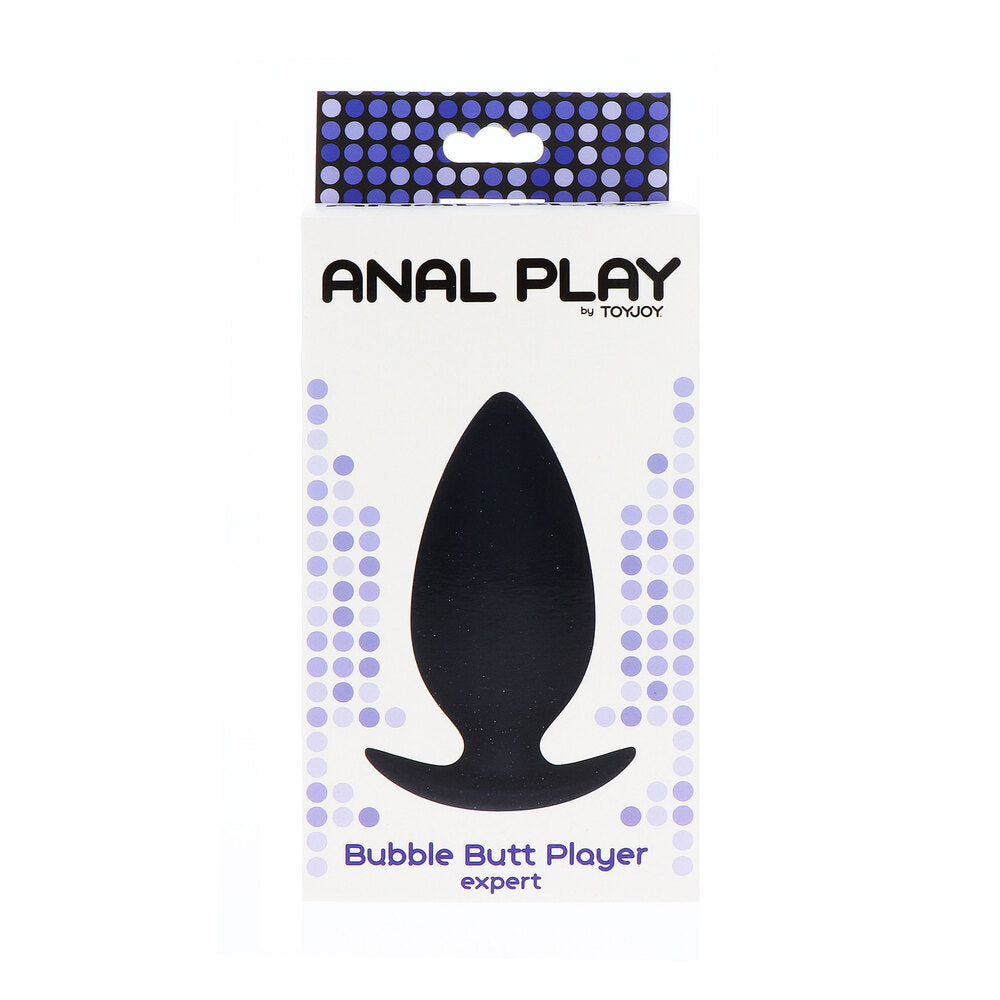 ToyJoy Black Silicone Anal Play Expert Bubble Butt Plug