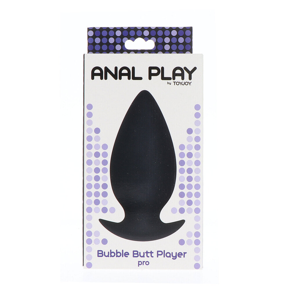 ToyJoy Black Silicone Butt Plug Bubble Butt Player Pro