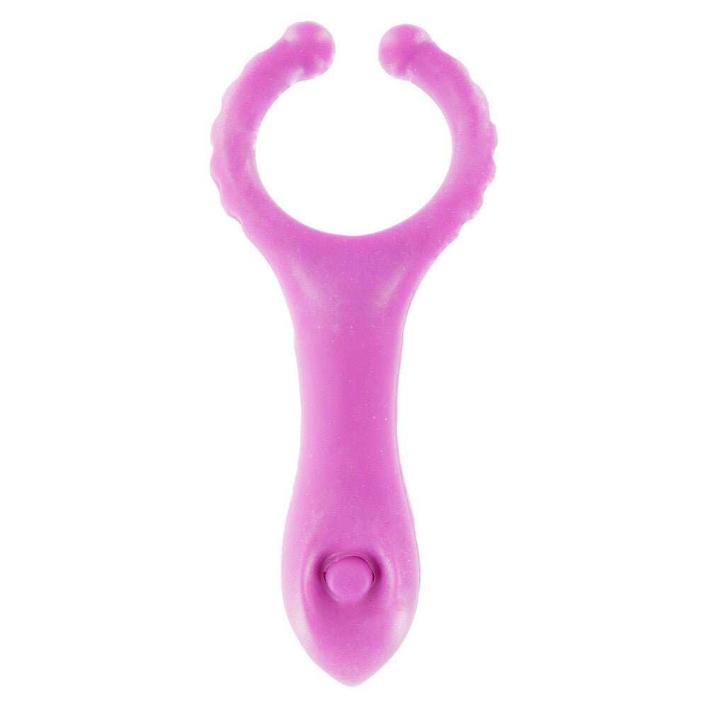 ToyJoy Pink Vibrating Clit Stimulator Cock Ring