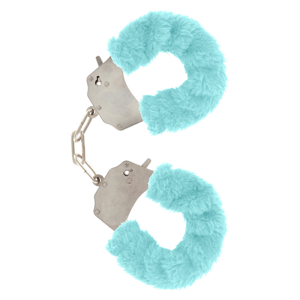 ToyJoy Aqua Furry Fun Wrist Cuffs for Bondage Adventures