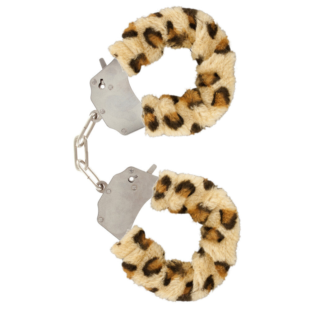 ToyJoy Leopard Print Furry Fun Wrist Cuffs