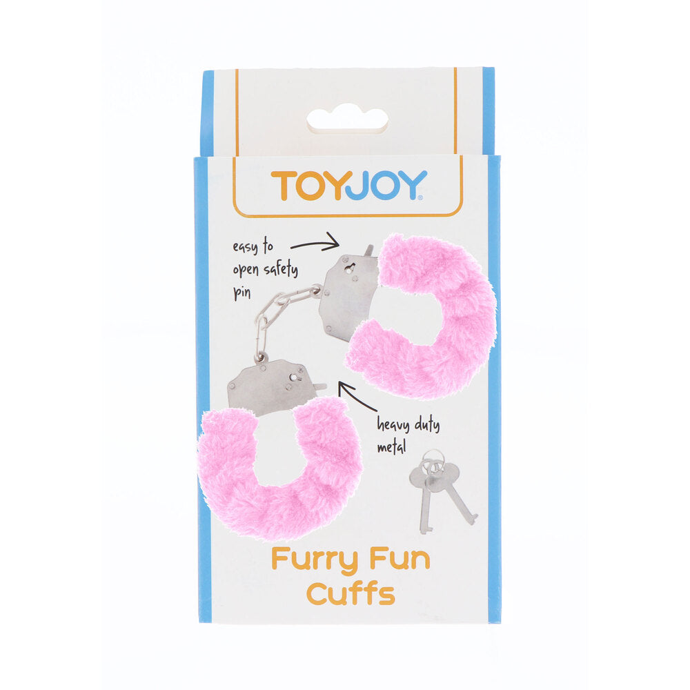 ToyJoy Pink Plush Furry Fun Wrist Cuffs