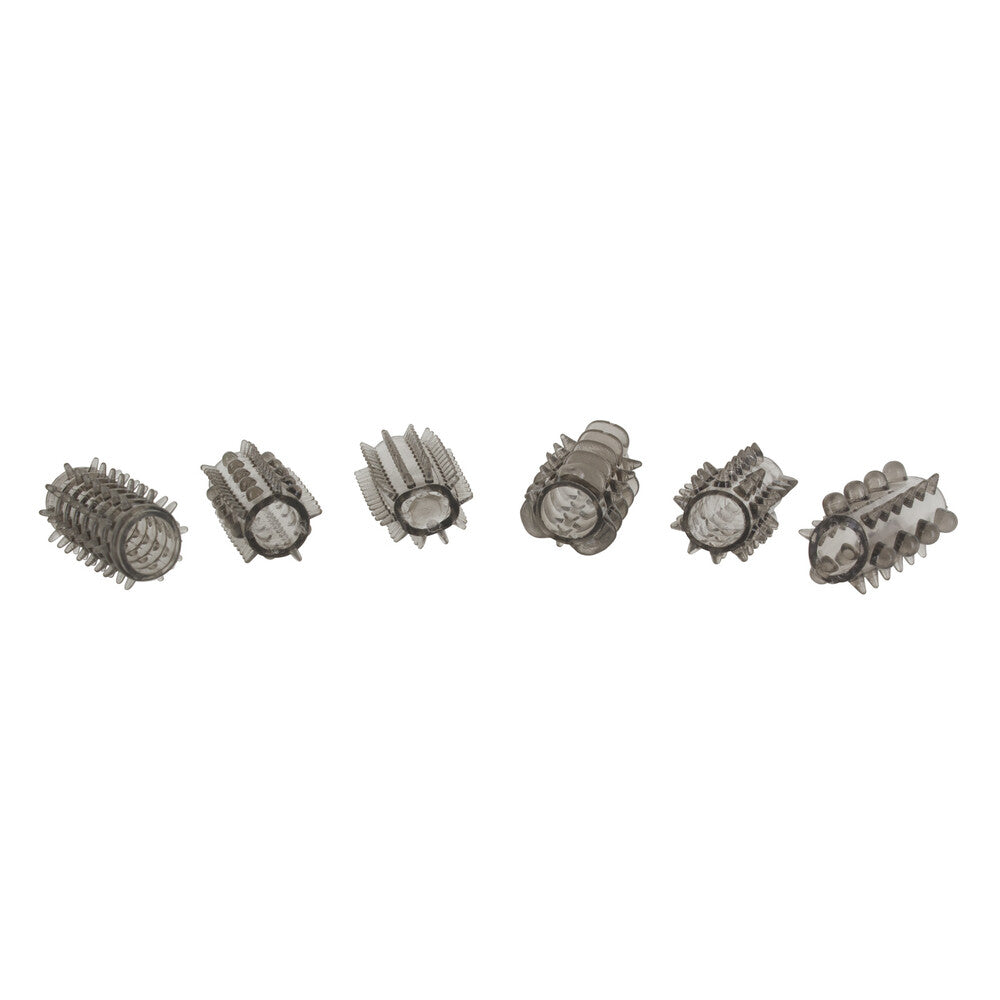 Toy Joy Grey Six-Piece Power Penis Sleeve Set