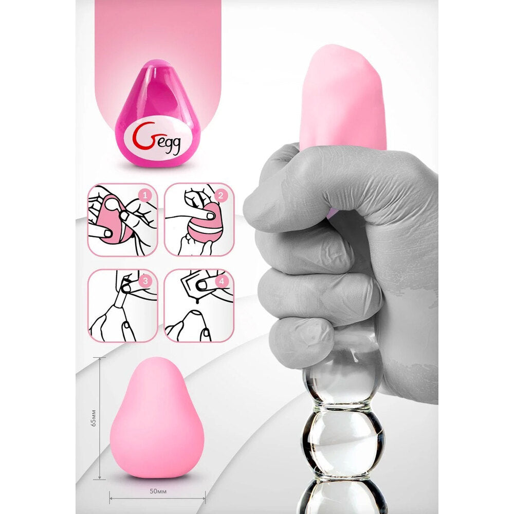 Gvibe Pink G-Egg 3D Textured Male Masturbator TPE