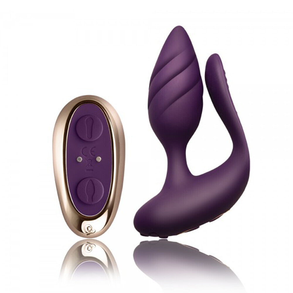 Rocks Off Purple Remote Control Couples Vibrator