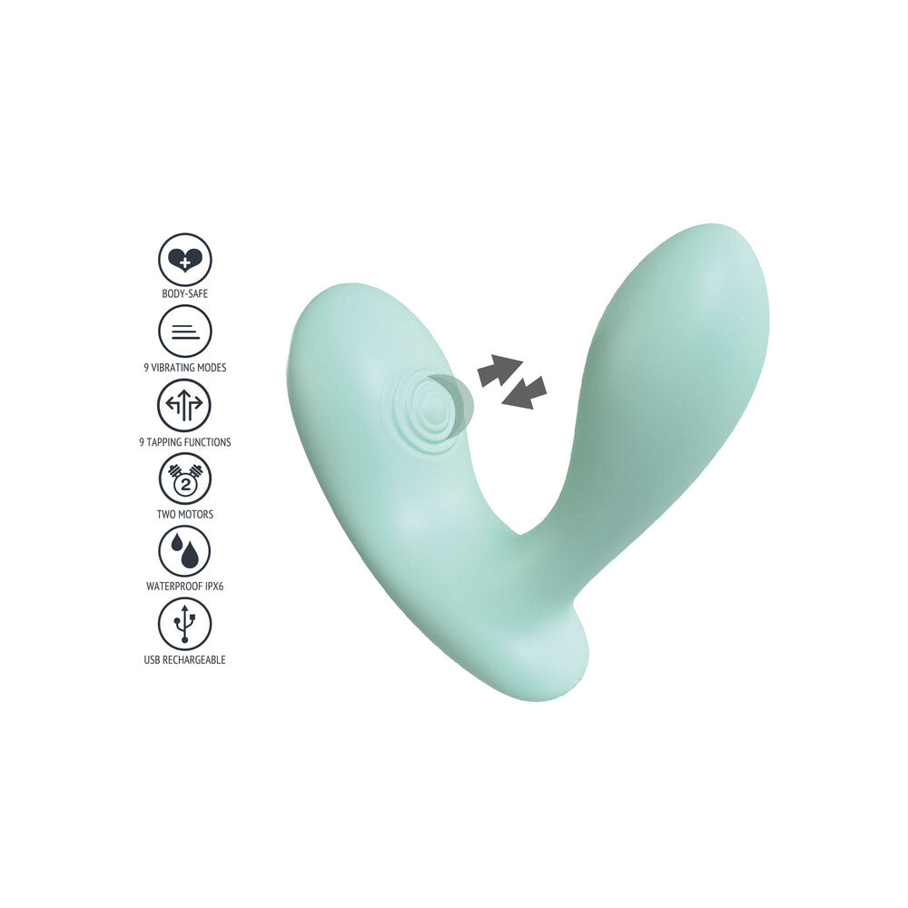 Xocoon DuoVibe II Tapping Vibrator Pink G-Spot Stimulator