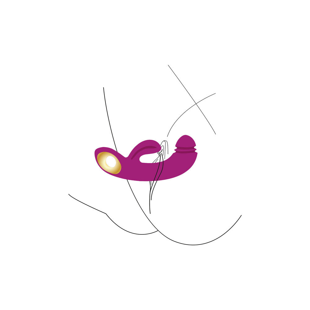 Xocoon Purple Harmony Dual Touch Gspot Vibrator 5 Inches