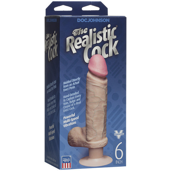FIRMSKYN Flesh Pink 6 Inch Realistic Vibrating Dildo