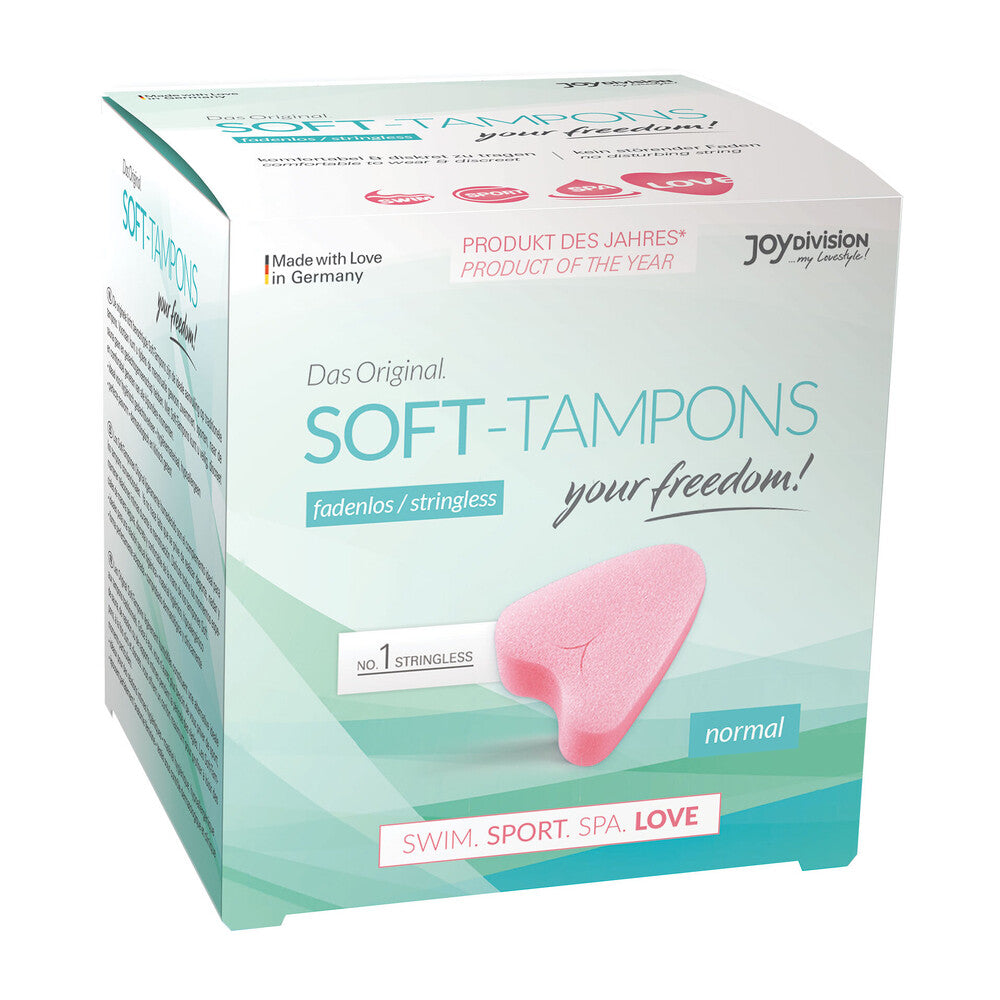 Soft Tampons White Stringless Original Normal 3 Pieces