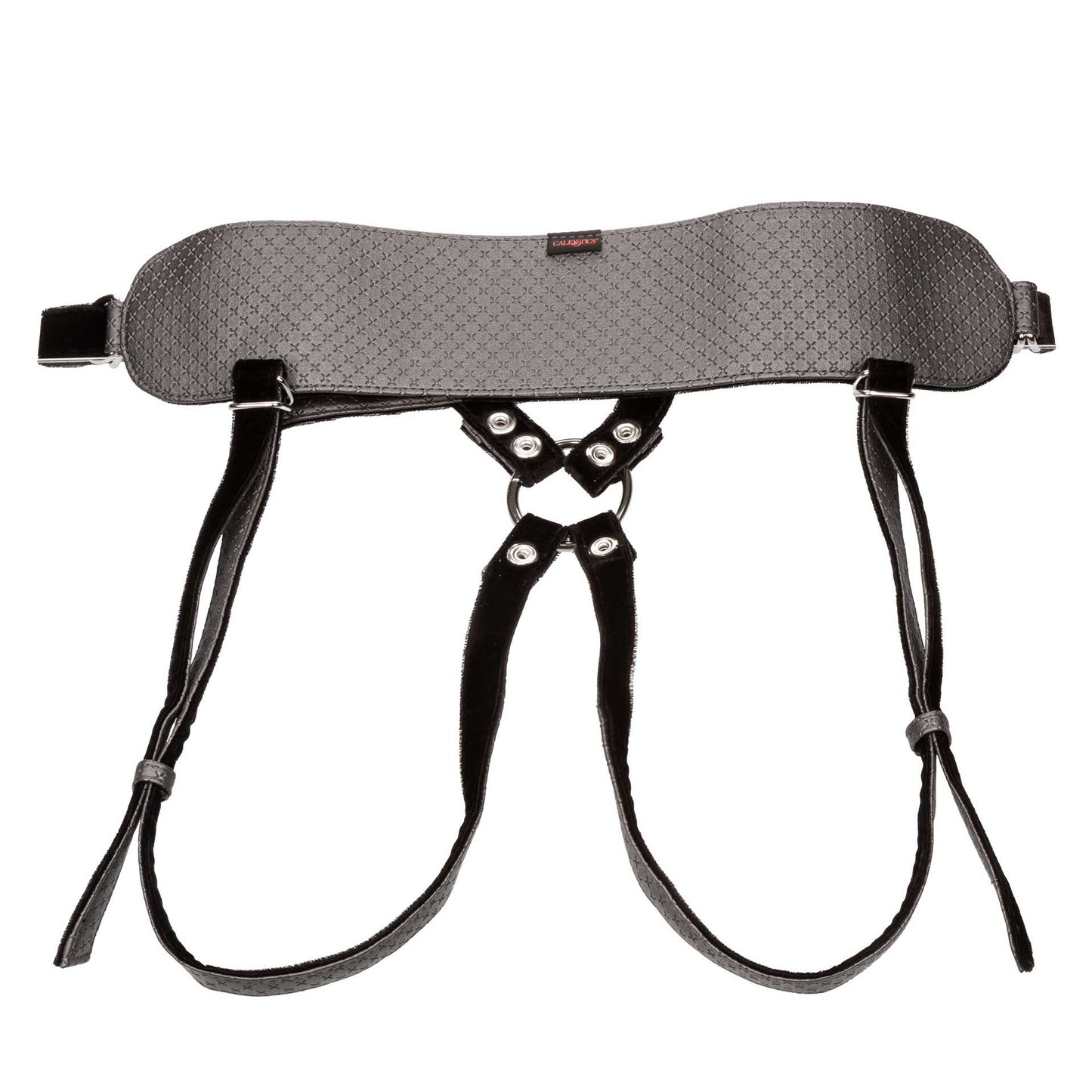 Her Royal Harness Black Crotchless Strap On G-Probe Set