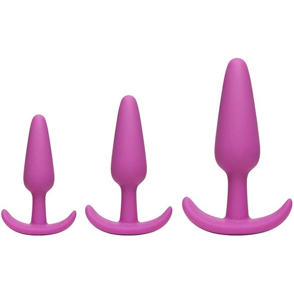 Mood Naughty Black Silicone Butt Plug Trainer Set