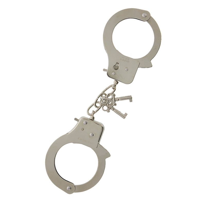 Dream Toys Silver Metal Handcuffs with Keys