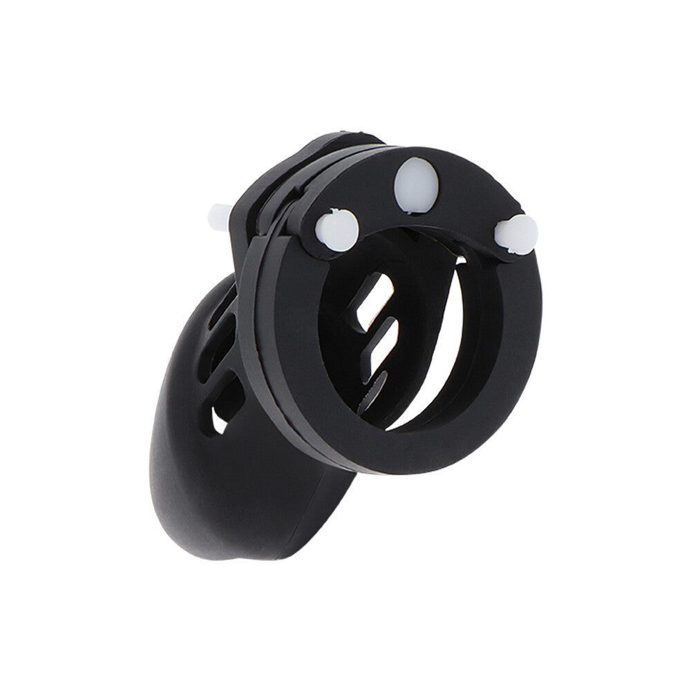 Hidden Desire Black Extreme Chastity Silicone Cock Cage