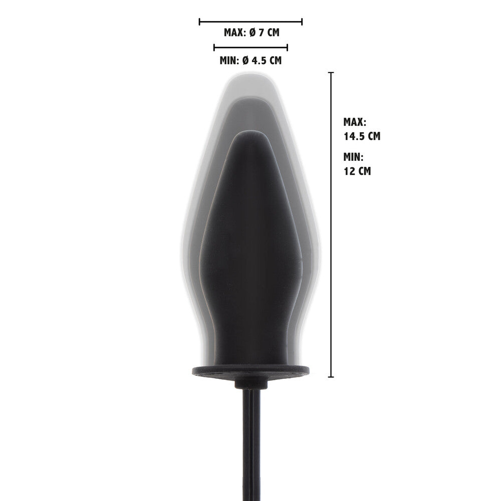 Hidden Desire Black Extreme Inflatable Butt Plug