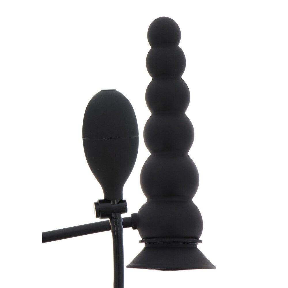 Hidden Desire Black Extreme Inflatable Suction Base Plug