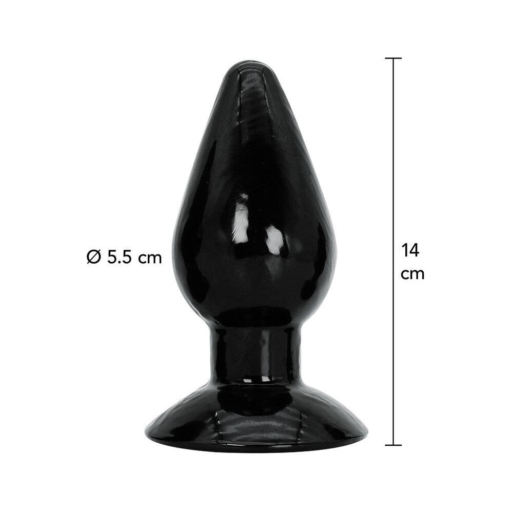 Hidden Desire Black Extreme Butt Plug Large 5.5 Inches