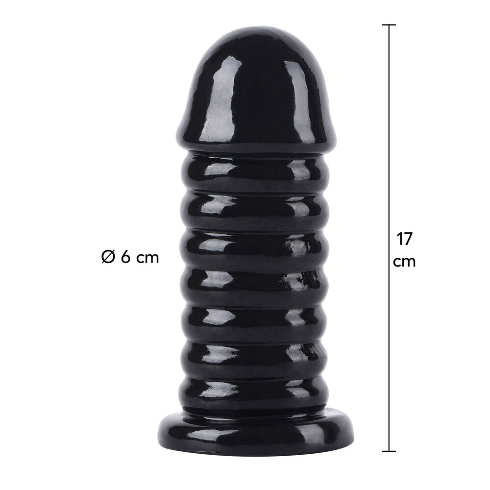 Hidden Desire Black Butt Plug Bold Large 6.5 Inches