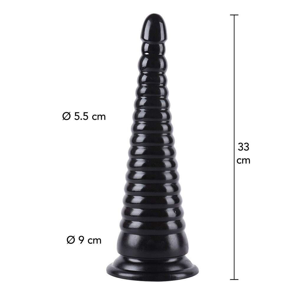 Hidden Desire Black Extreme Butt Plug XXL 13 Inches