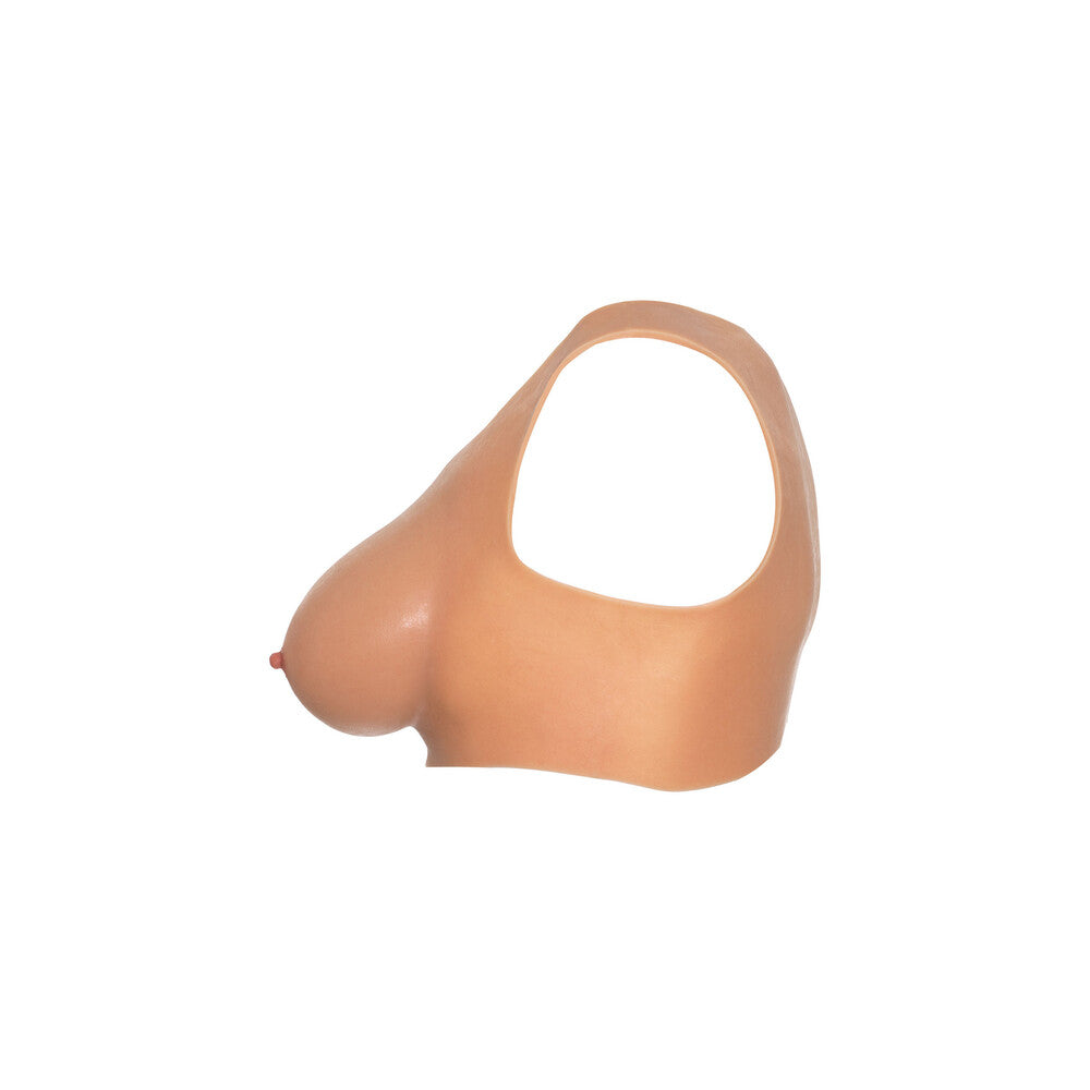 Hidden Desire Flesh Pink Alter Ego Crop Top with DCup Breasts