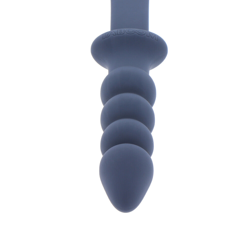 TABOOM Pink Silicone Paddle and Beaded Anal Plug Set