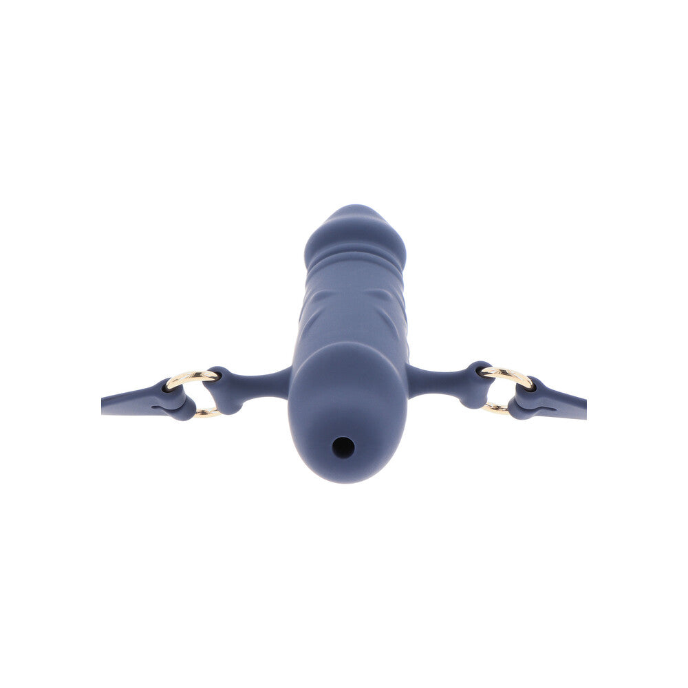 TABOOM Black Silicone Breathable Penis Gag with Strap