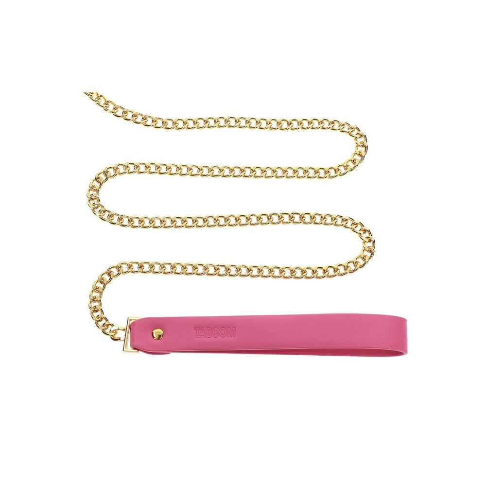 Taboom Pink Vegan Leather Bow Collar and Leash