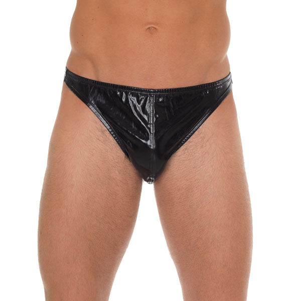 Allure Men's Black G-String with Comfortable Fit