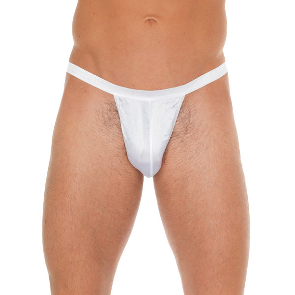 Premium Collection Men's White G-String Soft Polyamide