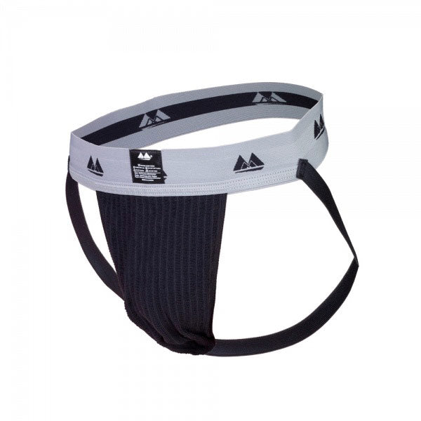 Black Bike Jockstrap with 2 Inch Waistband