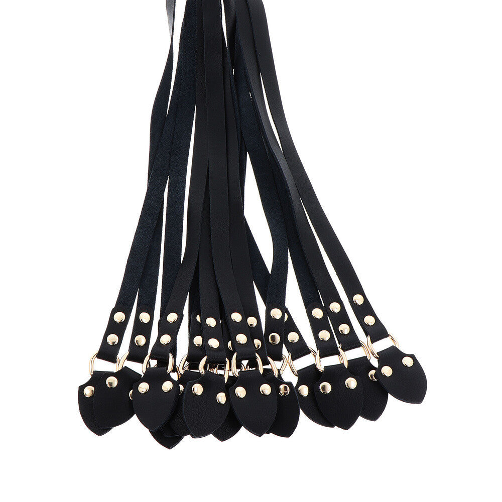 Hidden Desire Black Masters Leather CatoNine Whip