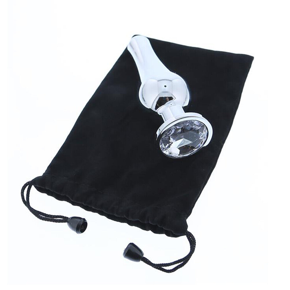 Elegant Gems Silver Butt Plug Set with Tapered Design
