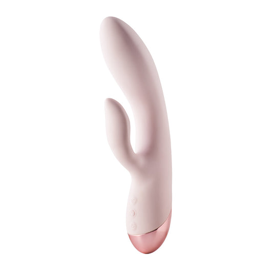 Vivre Soft Pink Duo Vibrator with Dual Motors and Customizable Settings