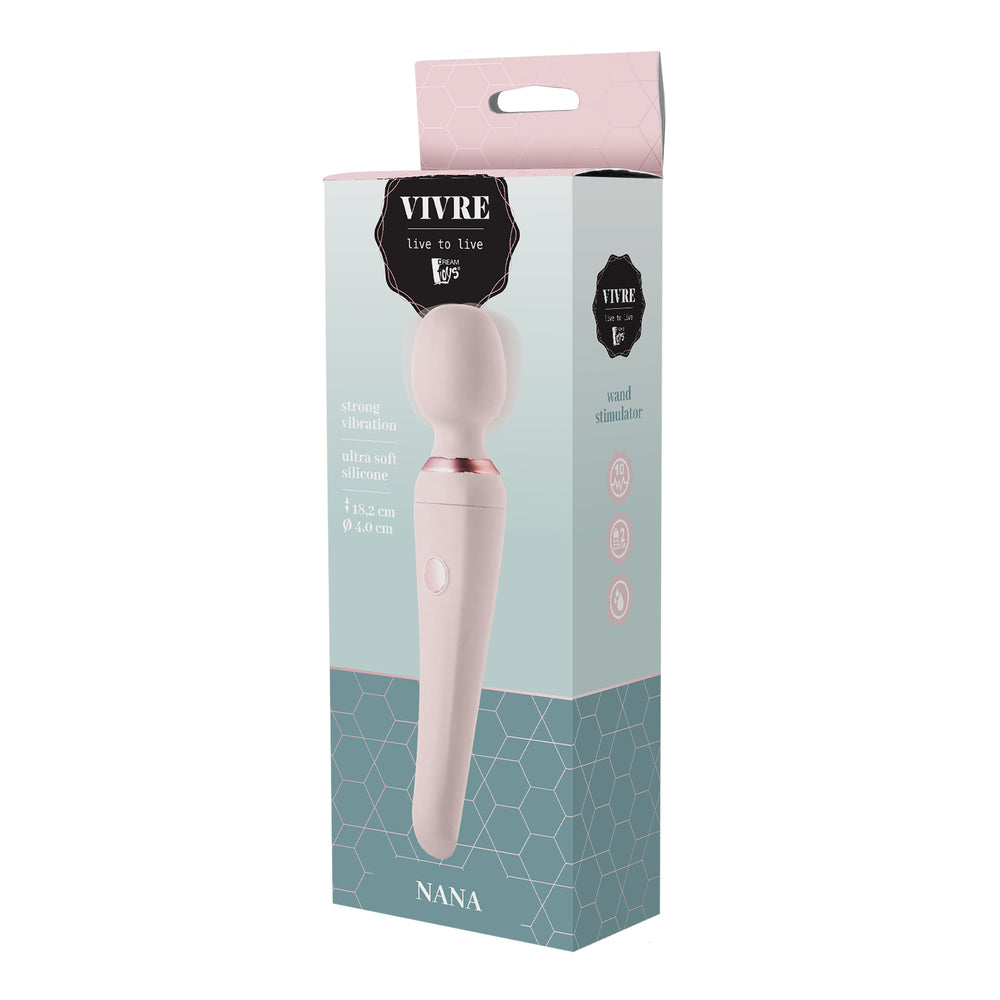Vivre Soft Pink Nana Body Wand with Multiple Vibration Modes