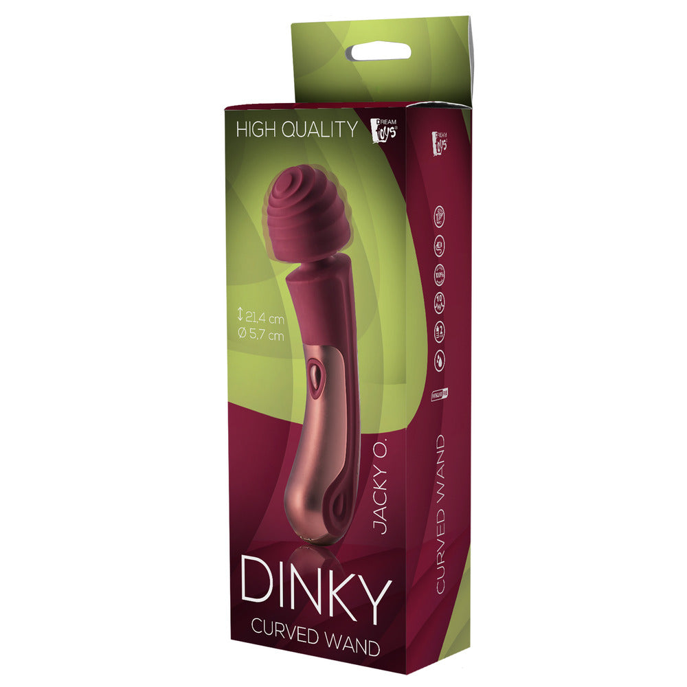 Dinky Jacky O Pink Curved Wand Massager